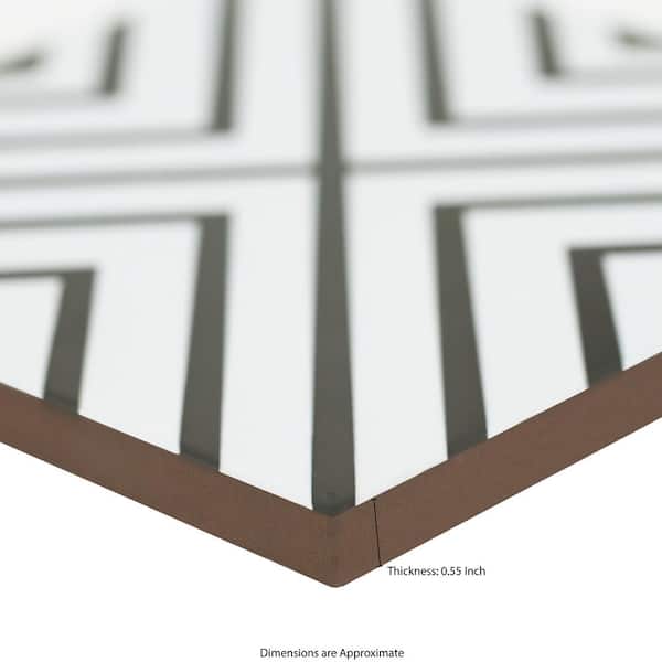 MSI Modena 8 in. x 8 in. Matte Porcelain Encaustic Floor and Wall