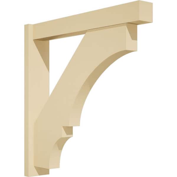 Ekena Millwork Balboa 5 in. W x 30 in. H x 30 in. D Signature Urethane Polyurethane Outlooker with Block Ends