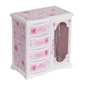 Hyacinth Girl's Pink Plastic Musical Ballerina Jewelry Box