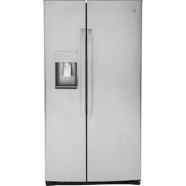 GE Profile 25.3 cu. ft. Side by Side Refrigerator in Fingerprint Resistant Stainless Steel, ENERGY STAR