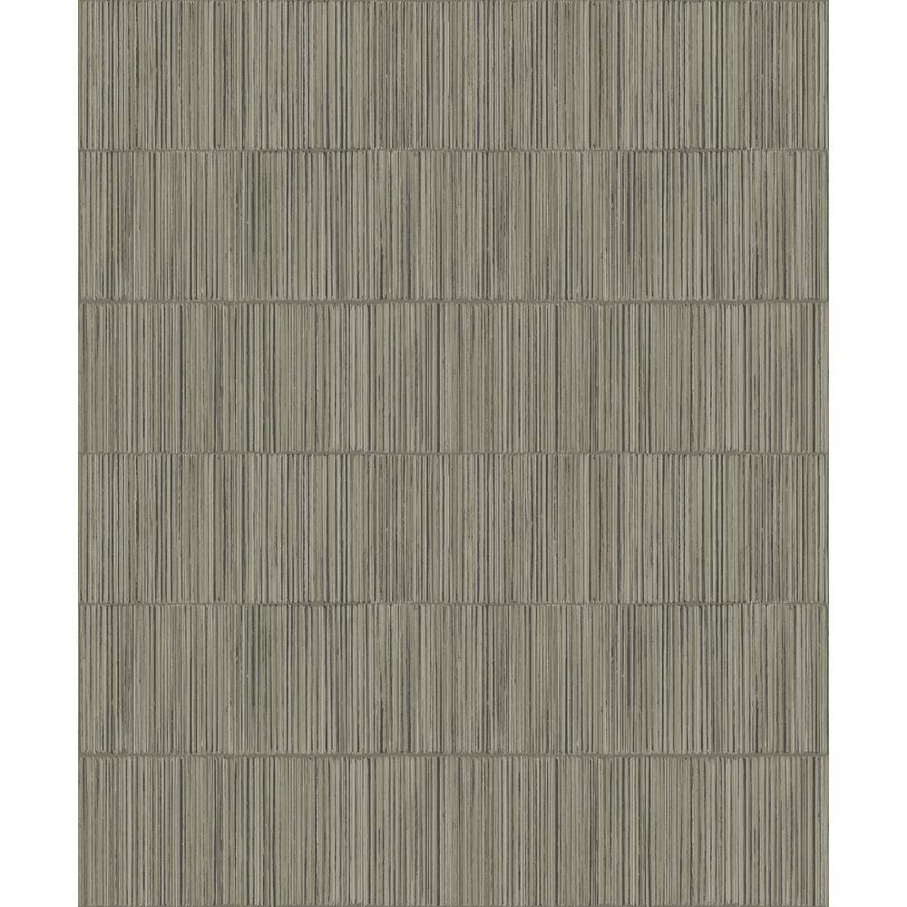 Boutique Collection Grey Shimmery Geometric Bamboo Stripe Non-Pasted Paper 