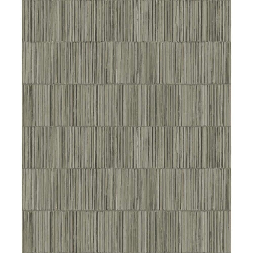 Boutique Collection Grey Shimmery Geometric Bamboo Stripe Non-pasted Paper 