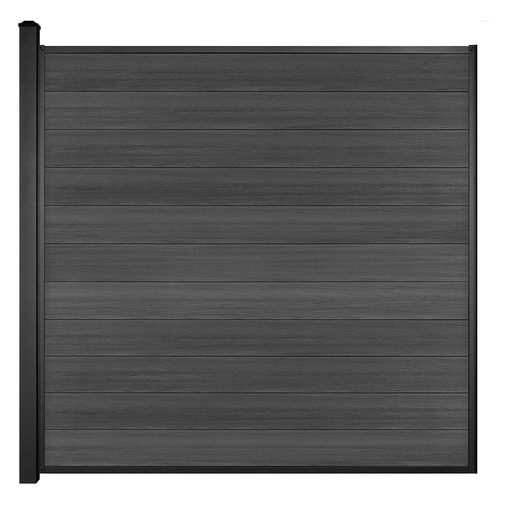 6 ft. high x 6 ft. wide Composite and Aluminum Fence Panel, Including Charcoal textured boards and One 3x3x9 ft. Post price history on PriceWatchPro