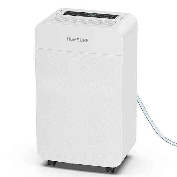 42 pt. 4,000 sq. ft. Dehumidifier in. White with Drain Hose, Large Bucket, Child Lock, Low Noise, Dehumidify Efficiently