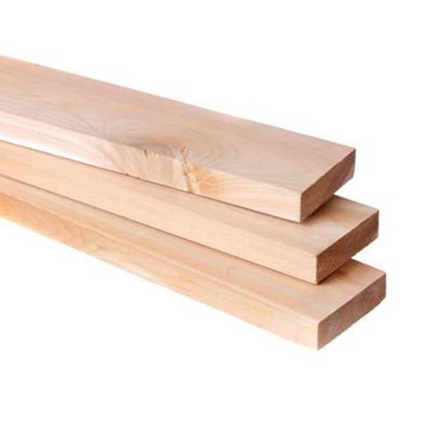 1 in. x 3 in. x 8 ft. Cedar Board 234928 - The Home Depot