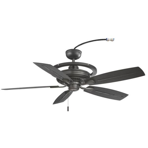 Hampton Bay 52 In Misting Fan Outdoor Only Natural Iron Ceiling Fan Yg188m Ni The Home Depot