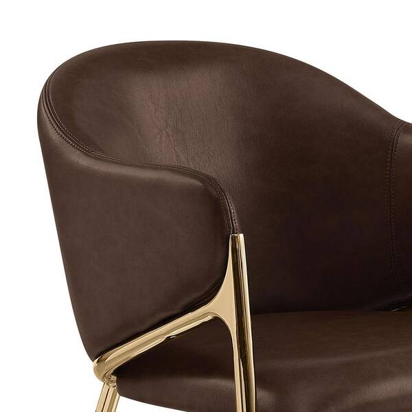 Best Quality Furniture Saige Espresso Color Leath-Aire Upholstery