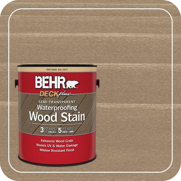 1 gal. #ST-143 Harbor Gray Semi-Transparent Waterproofing Exterior Wood Stain