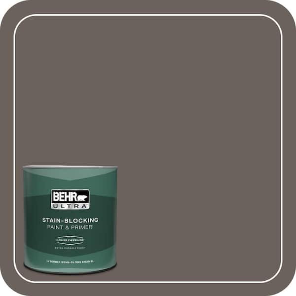 BEHR ULTRA 1 qt. #T11-8 Back Stage Extra Durable Semi-Gloss Enamel Interior Paint & Primer