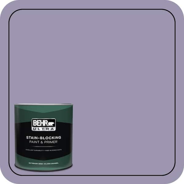 BEHR ULTRA 1 qt. #S570-4 Night Music Semi-Gloss Enamel Exterior Paint & Primer
