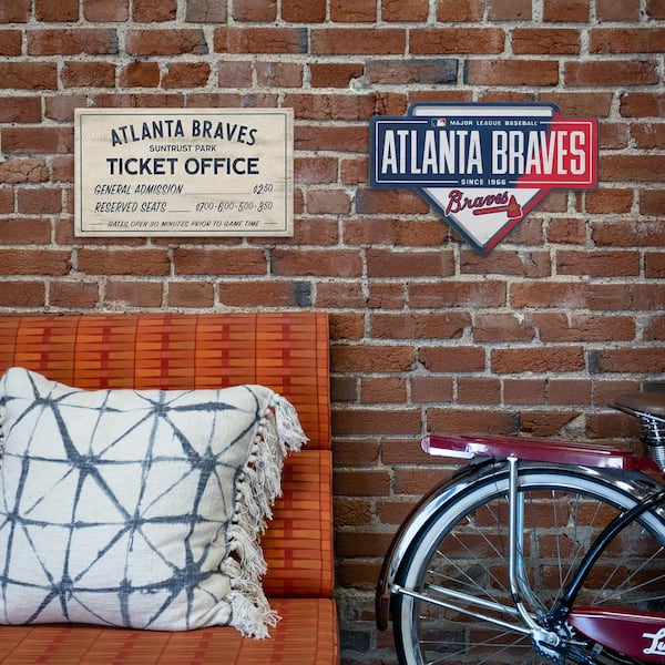 Atlanta Braves - MDF Base Wall Art