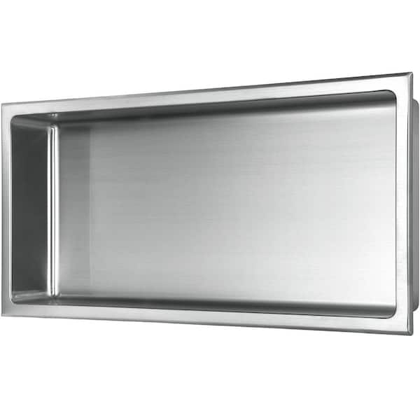 eModernDecor 12.6-in W x 34.6-in L x 20.5-in H Stainless Steel