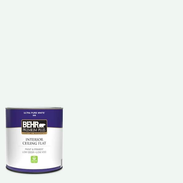 BEHR PREMIUM PLUS 1 qt. #T13-14 Heavy Sugar Ceiling Flat Interior Paint