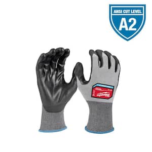X-Large High Dexterity Cut 2 Resistant Polyurethane Dipped Work Gloves