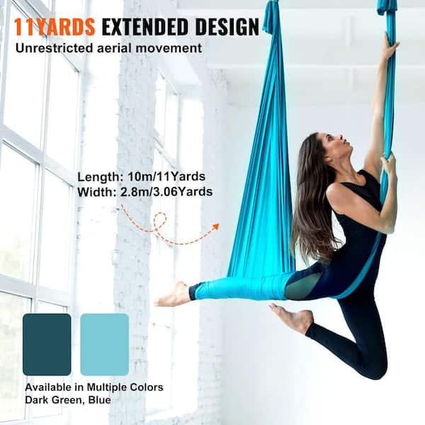 VEVOR Aerial Silk and Yoga Swing 11 Yards Aerial Yoga Ha Mmock Kit