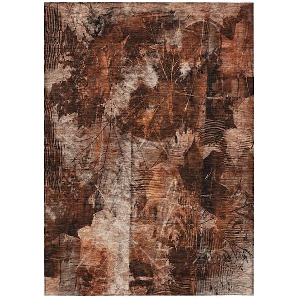 Chantille ACN560 Paprika 8 ft. x 10 ft. Machine Washable Indoor/Outdoor Geometric Area Rug