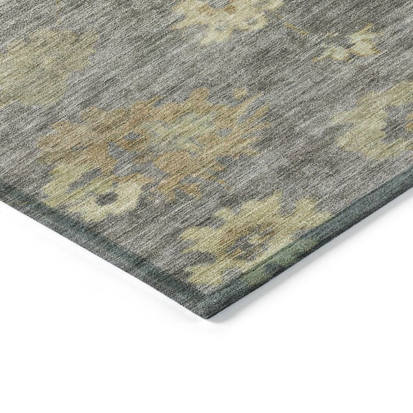 Chantille Machine Washable Indoor/Outdoor Abstract ACN2305 Pewter 8 ft. x 10 ft. Area Rug