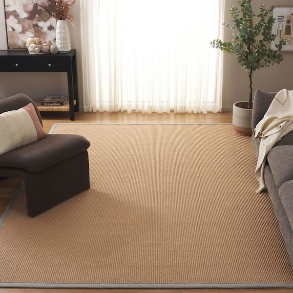 Napa Fau x Sisal 100 6 ft. x 9 ft. Maize/Beige Solid Color Area Rug