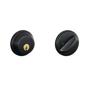 Details about   Schlage B462P Double cylinder deadbolt 613 oil rubbed bronze finish 