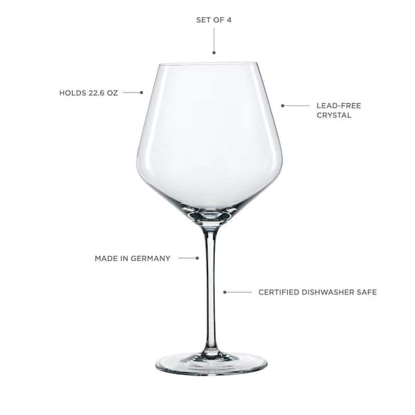 Spiegelau Definition Bordeaux Wine Glasses, European-Made Lead-Free  Crystal, Dishwasher Safe, Set of 2, 26 Ounces • Winetraveler Shop