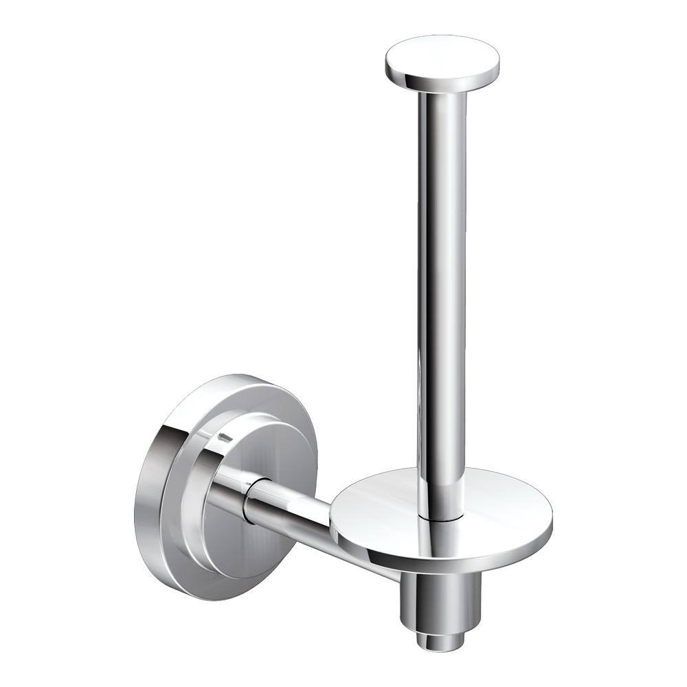 Chrome Modern Wall Mounted Single Post Toilet Paper Holder
