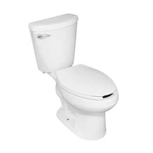 Austral L 2-piece 1.28 GPF Single Flush Elongated Toilet in White, Seat Not Included