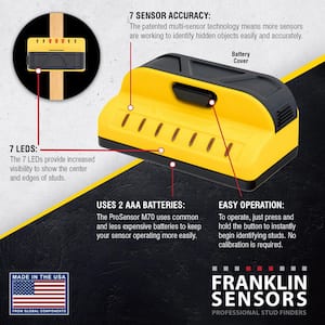 ProSensor M70 Center and Edge Stud Finder/Wood and Metal Stud Detector/Wall Scanner for Drywall