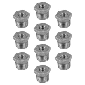 3/8 in. x 1/8 in. Black Malleable Iron Bushing Fitting (10-Pack)