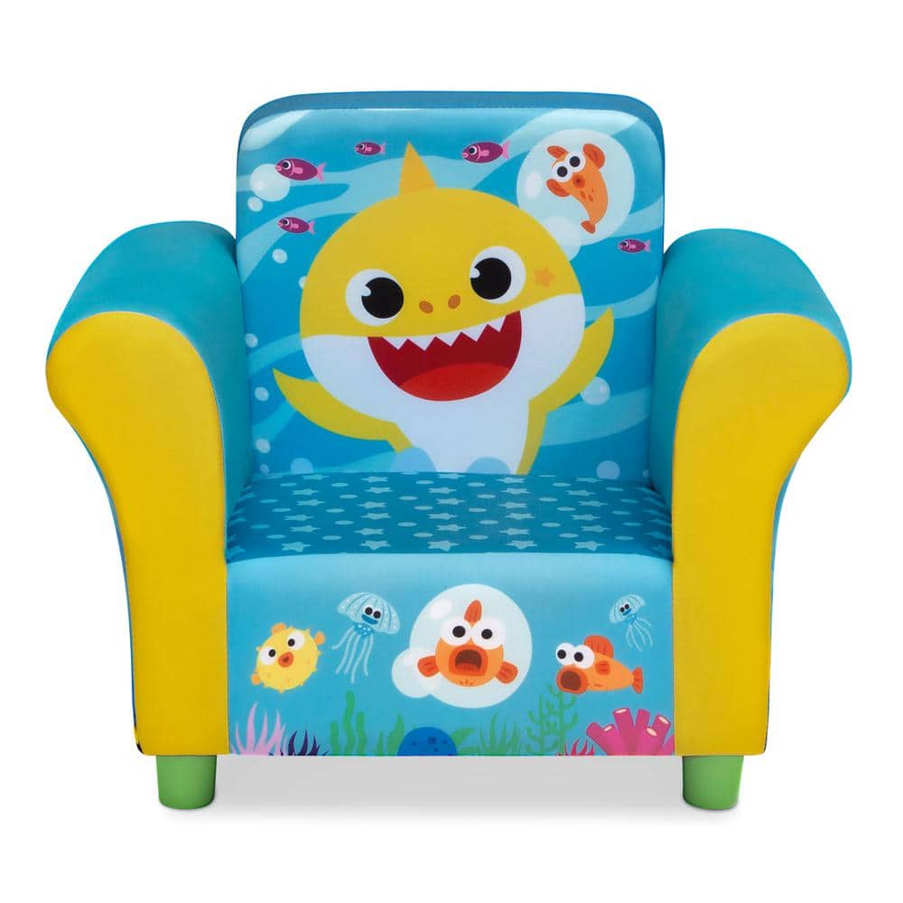 Delta Children Baby Shark Kids Upholstered Chair, Image -  UP83513SH-1127