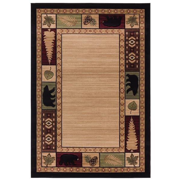 Cottage Homestead Beige 2 ft. 7 in. x 4 ft. 2 in. Area Rug