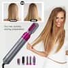 Aoibox 5-in-1 Curling Wand Hair Dryer Set Professional Hair Curling Iron for  Multiple Hair Types and Styles, Fuchsia SNSA10HL115 - The Home Depot