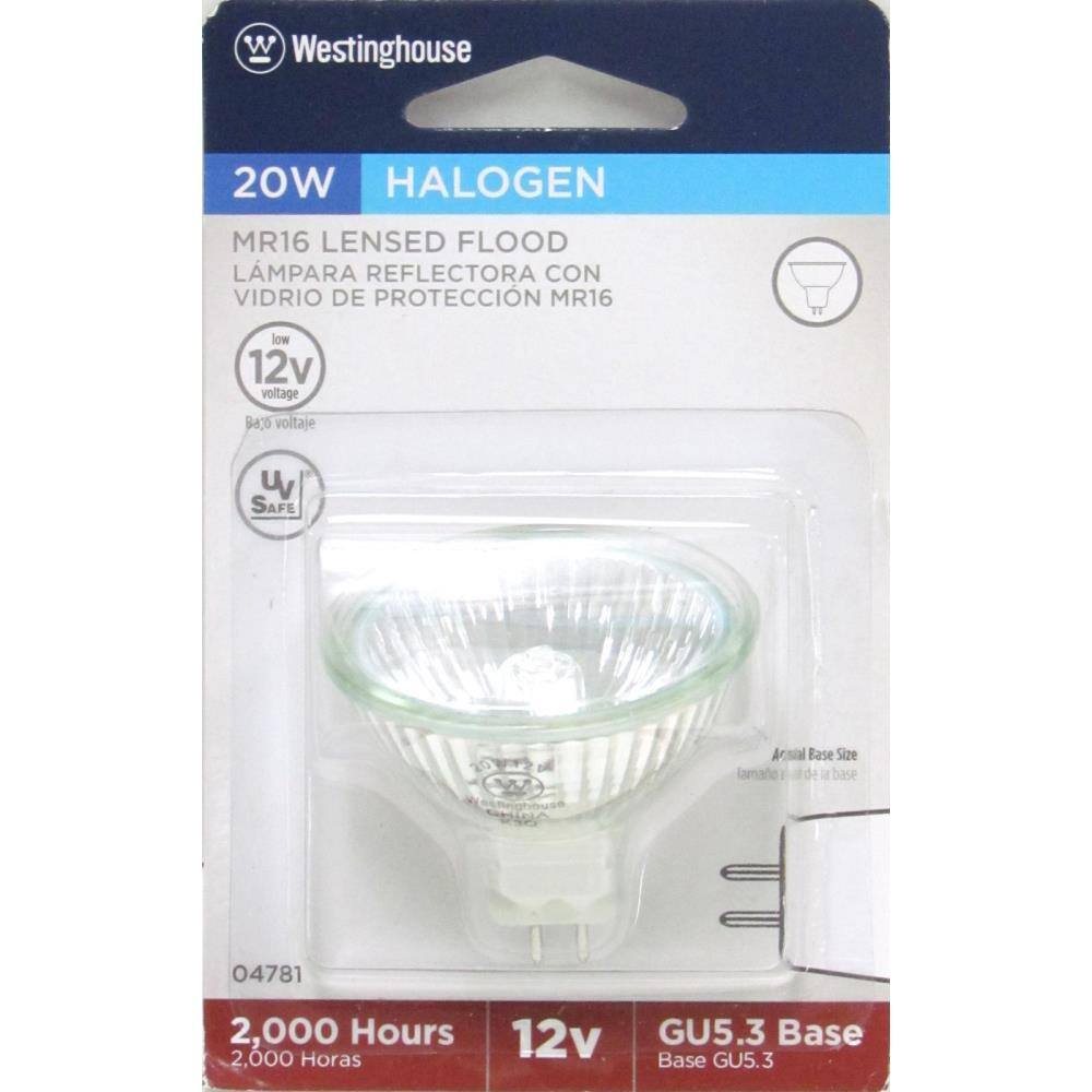 Clear 20W Halogen MR16 Flood Light Bulb