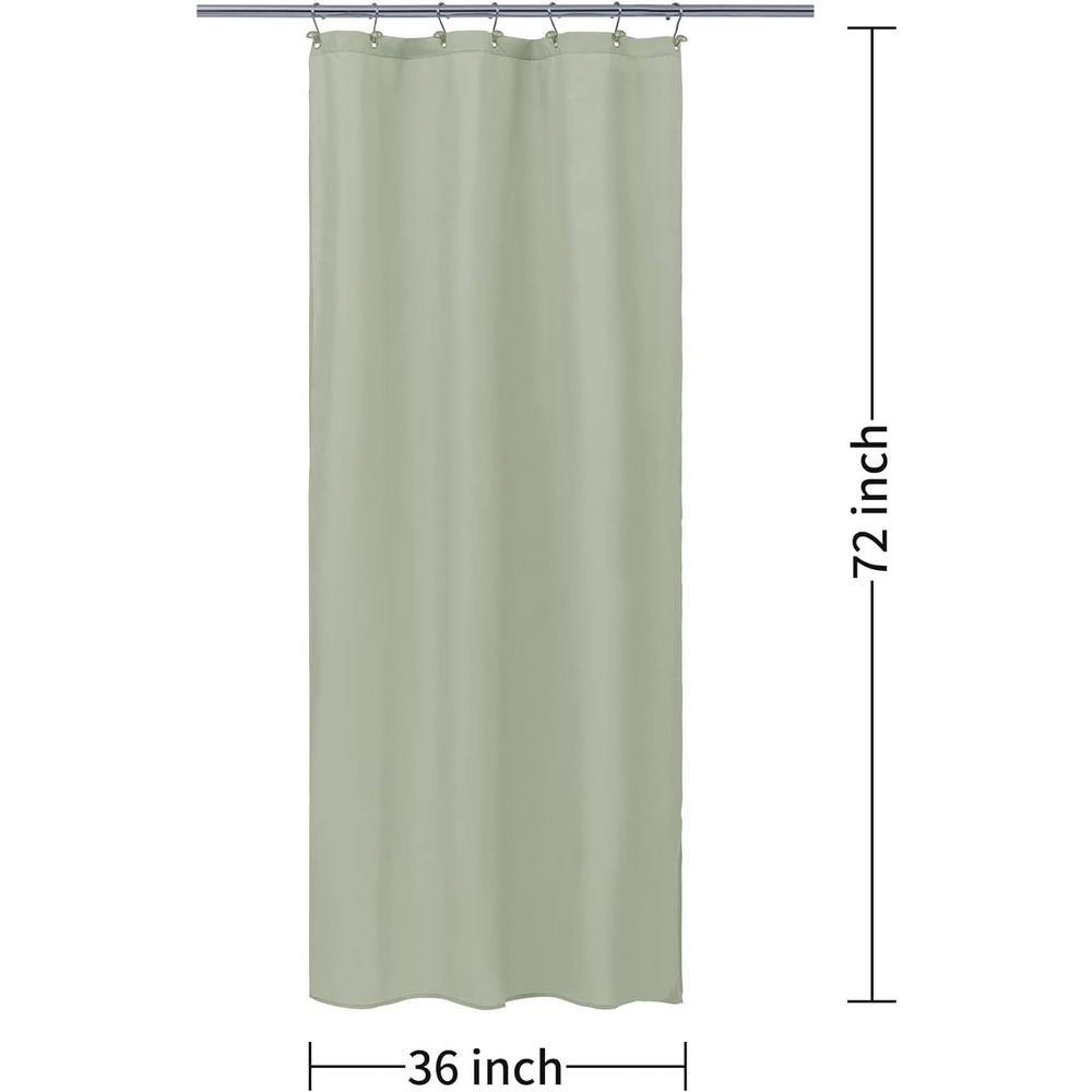 Desert Sage Waterproof Fabric Shower Curtain with Magnets