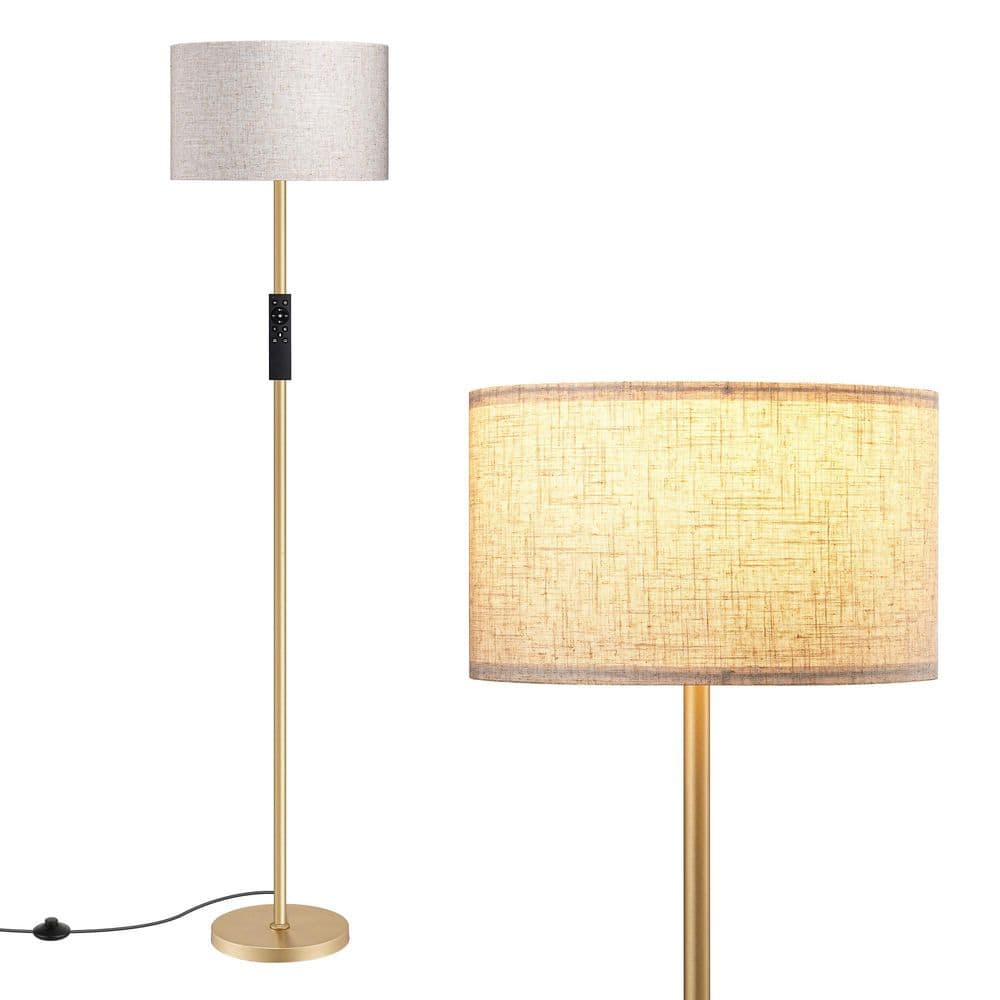63.6 in. Golden Standard 1-Light Floor Lamp for Living Room with Remote Control and Bulb Included price history on PriceWatchPro