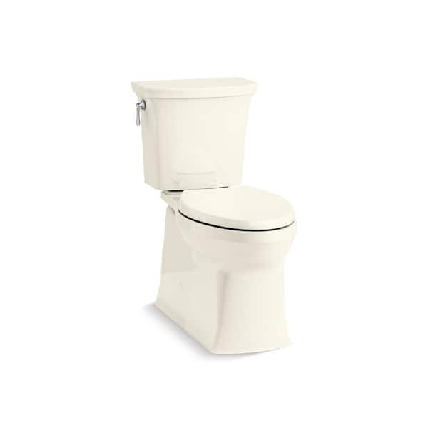 KOHLER Highline Black Elongated Chair Height 2-piece WaterSense Toilet  10-in Rough-In 1.28-GPF at