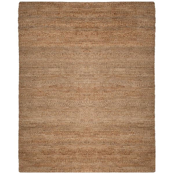Natural Fiber 10 ft. x 14 ft. Natural Solid Color Area Rug