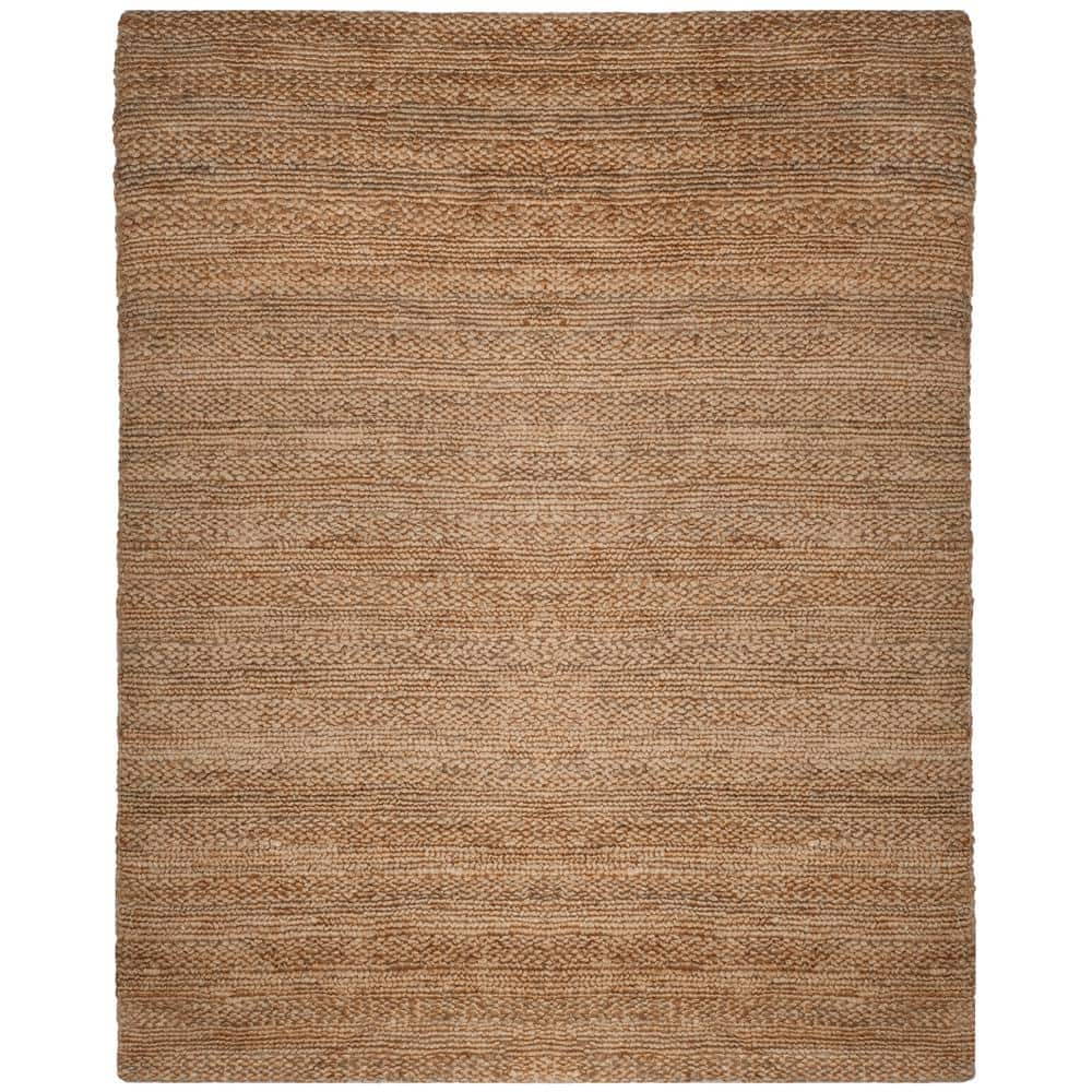 SAFAVIEH Natural Fiber Tan 11 ft. x 15 ft. Solid Color Area Rug NF212A ...