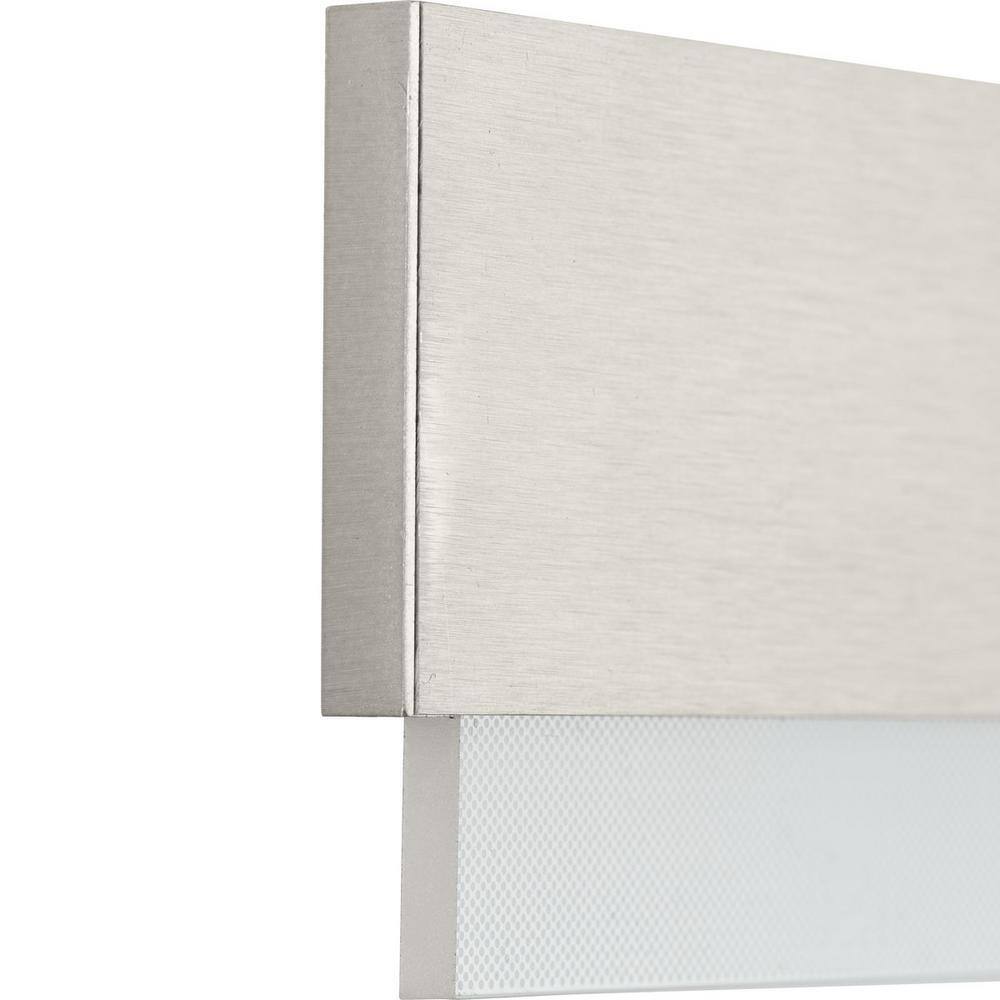 Brushed Nickel 24" LED Linear Vanity Light with Acrylic Shade