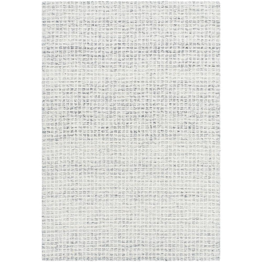 Handmade Light Gray Wool Rectangular Area Rug 12' x 15'