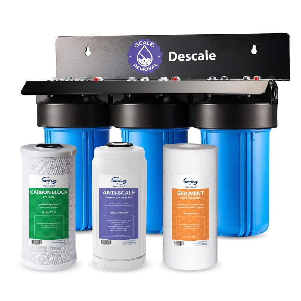 WGB31B-DS Anti-Scale Whole House Water Filter System, Reduce up to 99% Chlorine and Sediments, Water Filter & Descaler