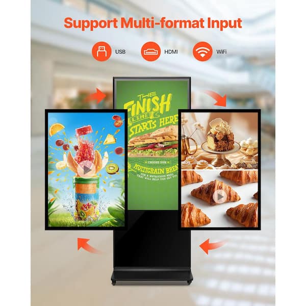 SKYSHALO 55 in. Digital Signage Display, Touchscreen Digital Kiosk