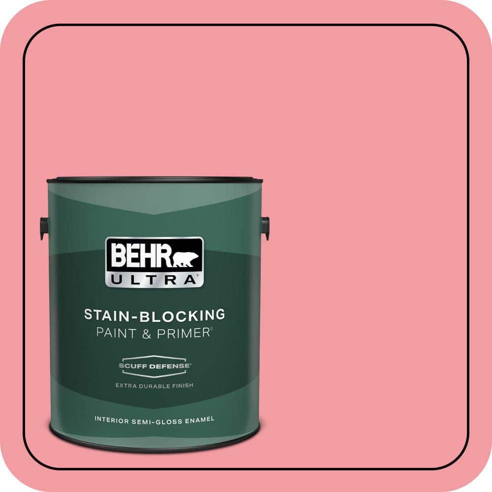 1 gal. #140B-4 Island Coral Extra Durable Semi-Gloss Enamel Interior Paint & Primer product image for price tracking