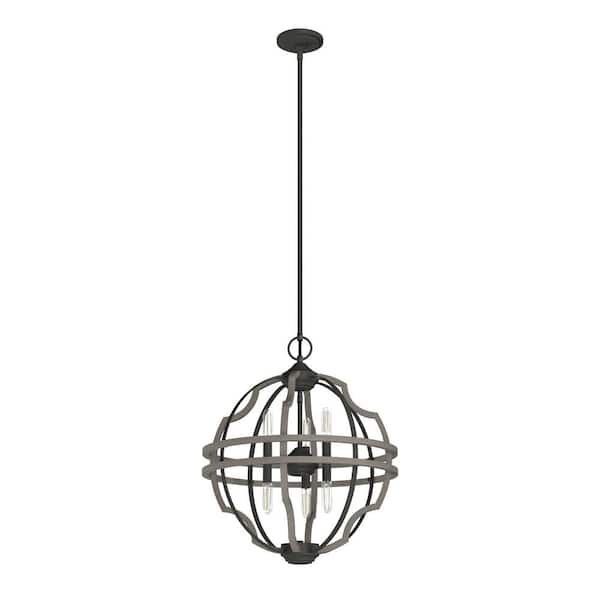 Stone Creek 6-Light Noble Bronze Island Pendant Light Dining Room Light