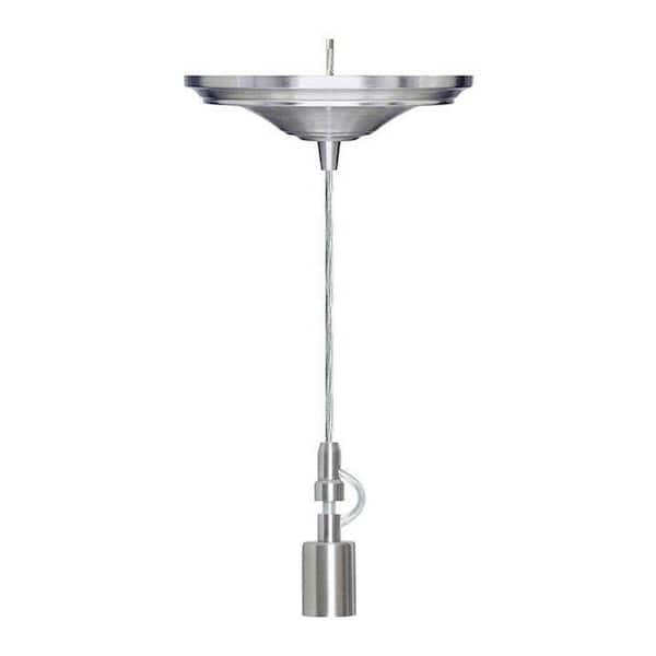 Home Decorators Collection 8 in. Brushed Nickel Pendant Adapter for Lamp Shades with Hardwire