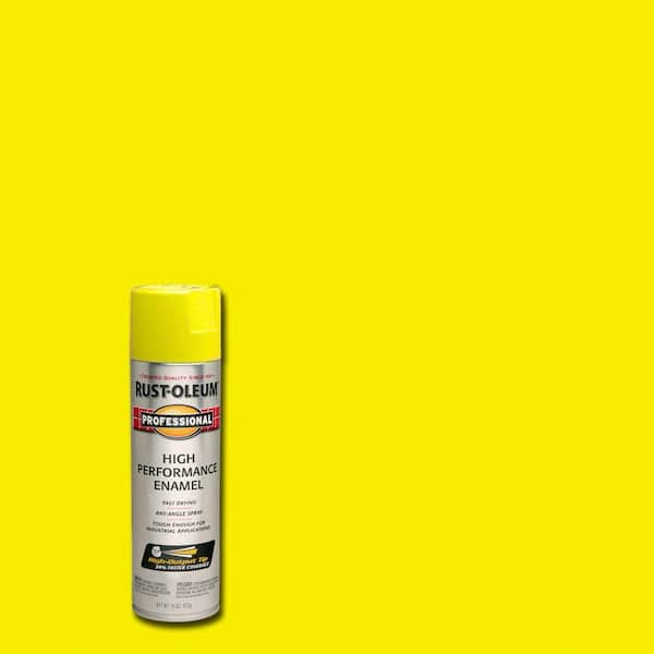 Rust-Oleum Professional 15 oz. High Performance Enamel Gloss Safety Yellow Spray Paint