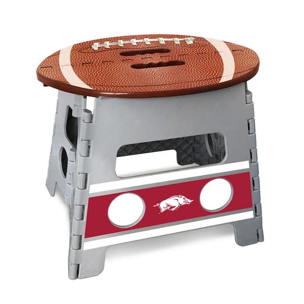 FANMATS NCAA University of Arkansas Plastic Folding Step Stool