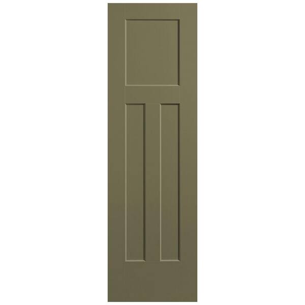 Masonite 24 in. x 80 in. 3-Panel Winslow Single Bore Hollow Core Truly ...