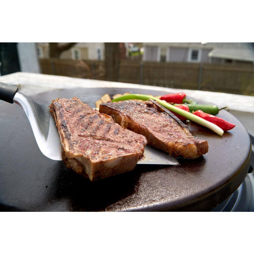 Extra Large Stainless Steel BBQ Spatula with Black Handle