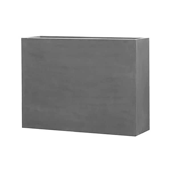 Vasesource Carlo 35.5 in. x 13 in. x 48.8 in. Gray Fiberstone Planter