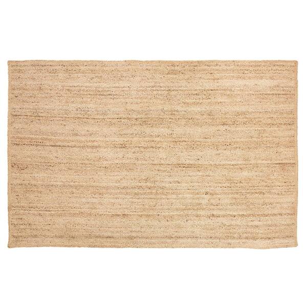 Photo 1 of Braided-Jute Natural 5 ft. x 8 ft. Rectangle Braided Jute Area Rug